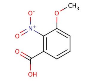 3-Methoxy-2-nitrobenzoic acid (CAS 4920-80-3) - chemical structure image