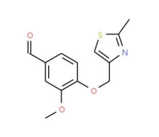 3-methoxy-4-[(2-methyl-1,3-thiazol-4-yl)methoxy]benzaldehyde - chemical structure image