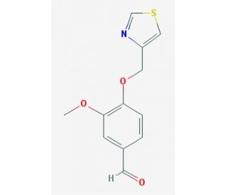 3-methoxy-4-(1,3-thiazol-4-ylmethoxy)benzaldehyde - chemical structure image