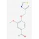 3-methoxy-4-(1,3-thiazol-4-ylmethoxy)benzaldehyde - chemical structure image