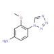 3-methoxy-4-(1H-1,2,3,4-tetrazol-1-yl)aniline - chemical structure image