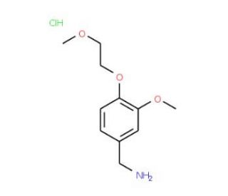[3-methoxy-4-(2-methoxyethoxy)phenyl]methanamine hydrochloride - chemical structure image
