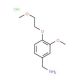 [3-methoxy-4-(2-methoxyethoxy)phenyl]methanamine hydrochloride - chemical structure image