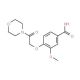 3-Methoxy-4-(2-morpholin-4-yl-2-oxo-ethoxy)-benzoic acid - chemical structure image