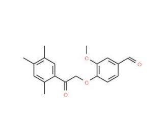 3-methoxy-4-[2-oxo-2-(2,4,5-trimethylphenyl)ethoxy]benzaldehyde - chemical structure image