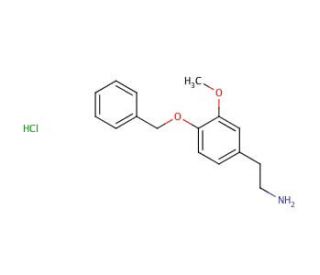 3-Methoxy-4-(benzyloxy)phenethylamine Hydrochloride (CAS 1860-57-7) - chemical structure image