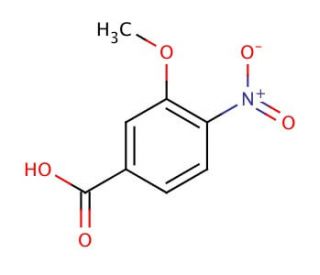 3-Methoxy-4-nitrobenzoic acid (CAS 5081-36-7) - chemical structure image