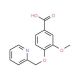 3-Methoxy-4-(pyridin-2-ylmethoxy)-benzoic acid - chemical structure image