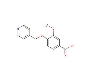 3-methoxy-4-(pyridin-4-ylmethoxy)benzoic acid - chemical structure image