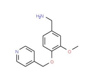 [3-methoxy-4-(pyridin-4-ylmethoxy)phenyl]methanamine - chemical structure image