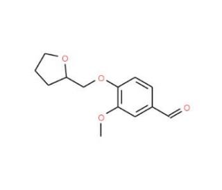 3-Methoxy-4-(tetrahydro-furan-2-ylmethoxy)-benzaldehyde - chemical structure image