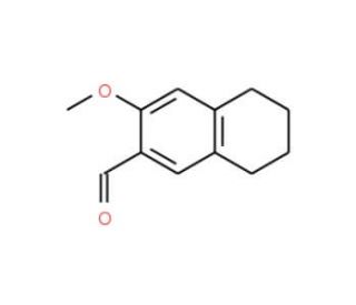 3-Methoxy-5,6,7,8-tetrahydro-naphthalene-2-carbaldehyde - chemical structure image