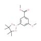 3-Methoxy-5-(methoxycarbonyl)phenylboronic acid, pinacol ester (CAS 889654-06-2) - chemical structure image