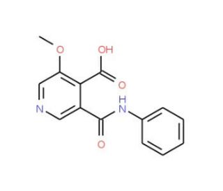 3-Methoxy-5-(phenylcarbamoyl)isonicotinic acid (CAS 1087659-19-5) - chemical structure image