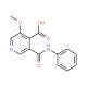 3-Methoxy-5-(phenylcarbamoyl)isonicotinic acid (CAS 1087659-19-5) - chemical structure image