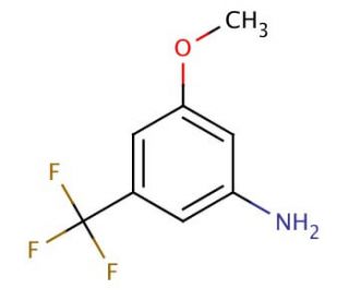 3-Methoxy-5-(trifluoromethyl)aniline (CAS 349-55-3) - chemical structure image