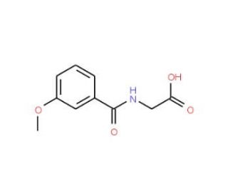 (3-Methoxy-benzoylamino)-acetic acid (CAS 57728-61-7) - chemical structure image