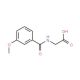 (3-Methoxy-benzoylamino)-acetic acid (CAS 57728-61-7) - chemical structure image