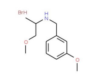(3-Methoxy-benzyl)-(2-methoxy-1-methyl-ethyl)-amine hydrobromide - chemical structure image