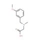 [(3-Methoxy-benzyl)-methyl-amino]-acetic acid - chemical structure image