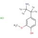 3-Methoxy Dopamine-d4 Hydrochloride (CAS 74719-64-5) - chemical structure image