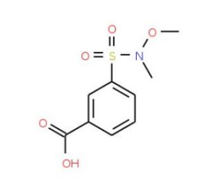 3-{[methoxy(methyl)amino]sulfonyl}benzoic acid - chemical structure image