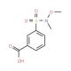 3-{[methoxy(methyl)amino]sulfonyl}benzoic acid - chemical structure image