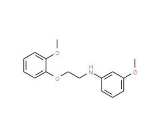 3-Methoxy-N-[2-(2-methoxyphenoxy)ethyl]aniline - chemical structure image