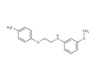 3-Methoxy-N-[2-(4-methylphenoxy)ethyl]aniline - chemical structure image