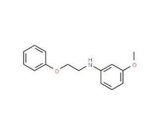 3-Methoxy-N-(2-phenoxyethyl)aniline - chemical structure image