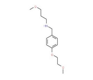 3-Methoxy-N-[4-(2-methoxyethoxy)benzyl]-1-propanamine - chemical structure image