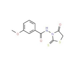 3-Methoxy-N-(4-oxo-2-thioxo-thiazolidin-3-yl)-benzamide - chemical structure image