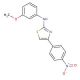(3-Methoxy-phenyl)-[4-(4-nitro-phenyl)-thiazol-2-yl]-amine - chemical structure image
