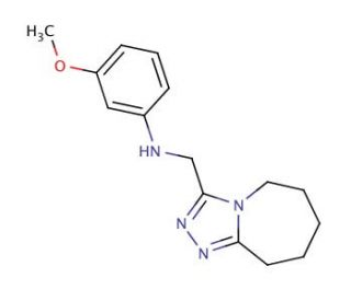(3-Methoxy-phenyl)-(6,7,8,9-tetrahydro-5H-[1,2,4]triazolo[4,3-a]azepin-3-ylmethyl)-amine - chemical structure image