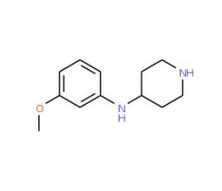 (3-Methoxy-phenyl)-piperidin-4-yl-amine - chemical structure image