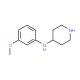 (3-Methoxy-phenyl)-piperidin-4-yl-amine - chemical structure image
