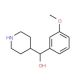 (3-Methoxy-phenyl)-piperidin-4-yl-methanol (CAS 1082502-18-8) - chemical structure image