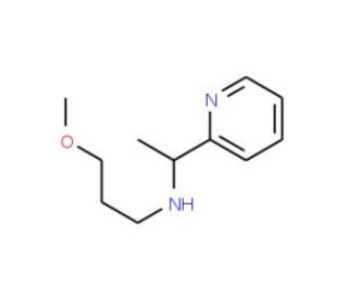 (3-Methoxy-propyl)-(1-pyridin-2-yl-ethyl)-amine - chemical structure image