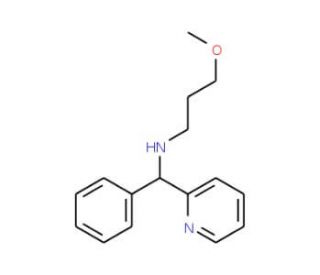 (3-Methoxy-propyl)-(phenyl-pyridin-2-yl-methyl)-amine - chemical structure image