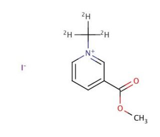 3-Methoxycarbonyl-1-(methyl-d3)pyridinium Iodide (CAS 131448-16-3) - chemical structure image