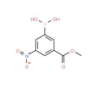 3-Methoxycarbonyl-5-nitrophenylboronic acid (CAS 117342-20-8) - chemical structure image