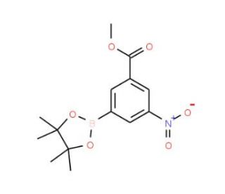 3-Methoxycarbonyl-5-nitrophenylboronic acid, pinacol ester (CAS 957061-12-0) - chemical structure image