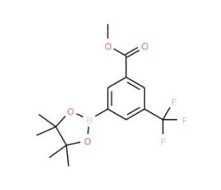3-(Methoxycarbonyl)-5-trifluoromethylphenylboronic acid, pinacol ester (CAS 1150271-61-6) - chemical structure image