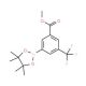 3-(Methoxycarbonyl)-5-trifluoromethylphenylboronic acid, pinacol ester (CAS 1150271-61-6) - chemical structure image