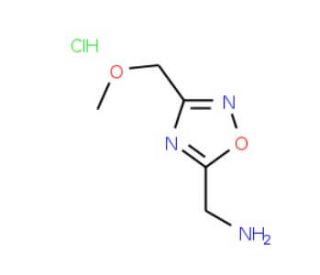 [3-(Methoxymethyl)-1,2,4-oxadiazol-5-yl]-methylamine hydrochloride - chemical structure image