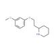 3-Methoxyphenyl 2-(2-piperidinyl)ethyl ether - chemical structure image