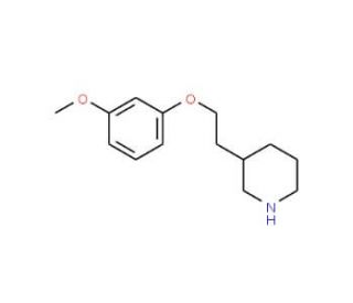 3-Methoxyphenyl 2-(3-piperidinyl)ethyl ether - chemical structure image