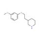 3-Methoxyphenyl 2-(3-piperidinyl)ethyl ether - chemical structure image