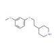 3-Methoxyphenyl 2-(4-piperidinyl)ethyl ether - chemical structure image
