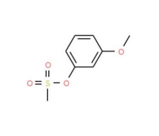 3-Methoxyphenyl methanesulfonate (CAS 52200-03-0) - chemical structure image